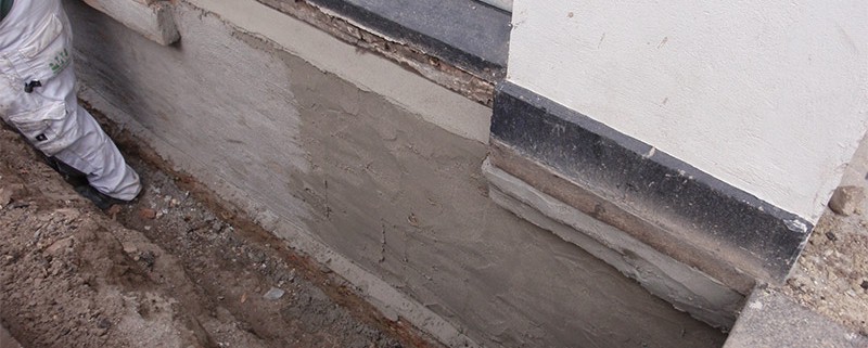 renovering af fundament
